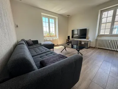 Télévision ou salle de divertissement dans l'établissement Appartement proche Mulhouse, free parking