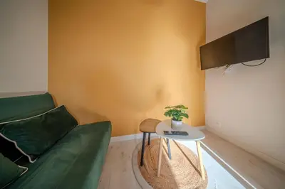 Télévision ou salle de divertissement dans l'établissement Val Saint Gregoire 67 Charmant Souplex 2 Pers Colmar