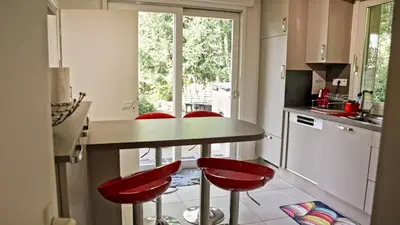 Cuisine ou kitchenette dans l'établissement Villa Pré d'Oro Appartement 2 Personnes