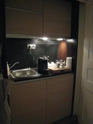 Cuisine ou kitchenette dans l'établissement Le BALCON DU PRINCE