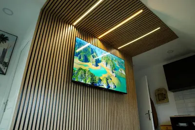 Télévision ou salle de divertissement dans l'établissement La Parenthèse Stellantis Technoland