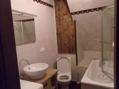 Salle de bains dans l'établissement Studio La Grenouillère