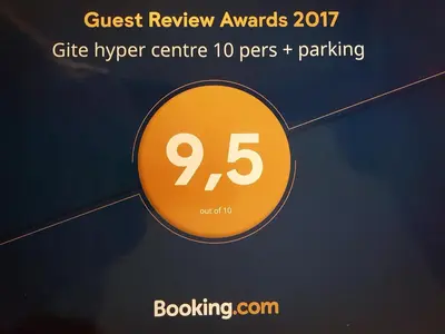 Certificat, récompense, panneau ou autre document affiché dans l'établissement Gite hyper centre 10 pers