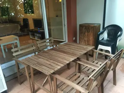 Coin salon dans l'établissement Résidence Le Parc 68
