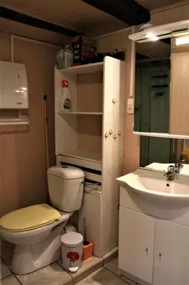 Salle de bains dans l'établissement Gite Loredana