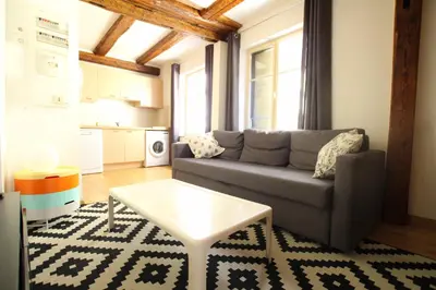 Coin salon dans l'établissement Colmar Historic Center - Alsacian Appartement PETITE VENISE 1 - BookingAlsace
