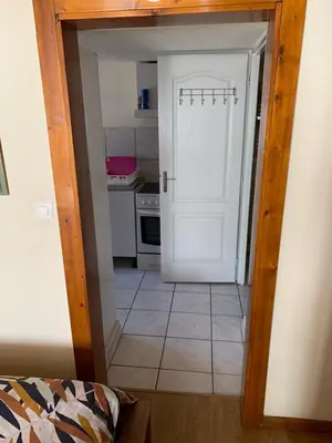 Cuisine ou kitchenette dans l'établissement Appartement Style Rustique
