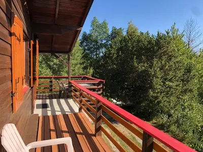 Balcon ou terrasse dans l'établissement Chalet Braunkopf ALSACE