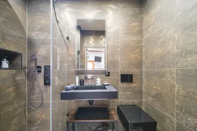 Salle de bains dans l'établissement La Semeuse Hurst