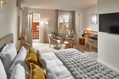Télévision ou salle de divertissement dans l'établissement Pêche de Vigne & Spa