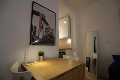 Cuisine ou kitchenette dans l'établissement Colmar City Center - Quiet Studio ALSACE