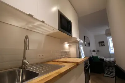 Cuisine ou kitchenette dans l'établissement Colmar City Center - Quiet Studio ALSACE