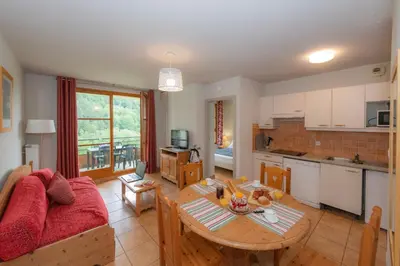 Cuisine ou kitchenette dans l'établissement Goélia Le Domaine du Golf