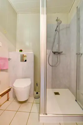 Salle de bains dans l'établissement Gite de la dime