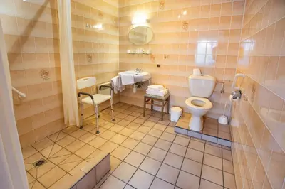 Salle de bains dans l'établissement Contact Hotel Du Ladhof