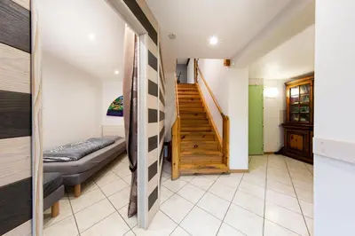 Un ou plusieurs lits dans un hébergement de l'établissement Le Domaine du Verger, Gîtes et SPA privé