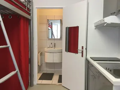 Salle de bains dans l'établissement Studio sur cour au coeur de Colmar