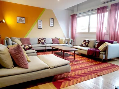Coin salon dans l'établissement ColmarAppart Vauban
