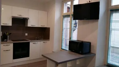 Cuisine ou kitchenette dans l'établissement Tripiers Duplex
