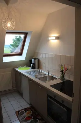 Cuisine ou kitchenette dans l'établissement Gite Le coeur des Ribeaupierres