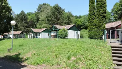 Jardin de l'établissement Camping Les Lupins
