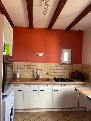 Cuisine ou kitchenette dans l'établissement Gite Du Rittersberg