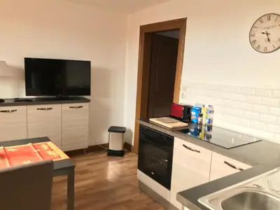 Cuisine ou kitchenette dans l'établissement Gite Du Rittersberg