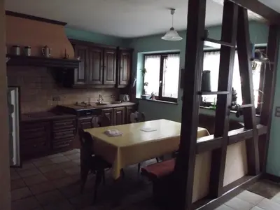 Cuisine ou kitchenette dans l'établissement Gite Alize