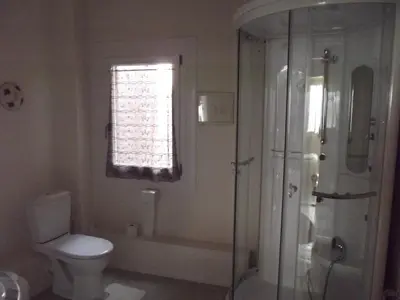Salle de bains dans l'établissement Gite Alize