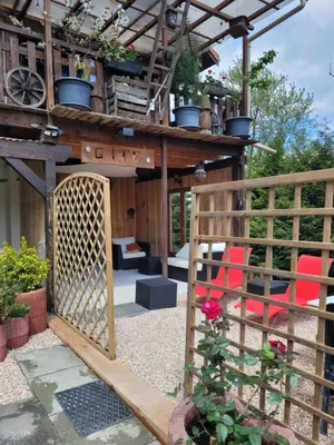 Balcon ou terrasse dans l'établissement Le Nid Du Caveau