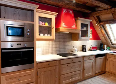 Cuisine ou kitchenette dans l'établissement Gite des Frères Mertian