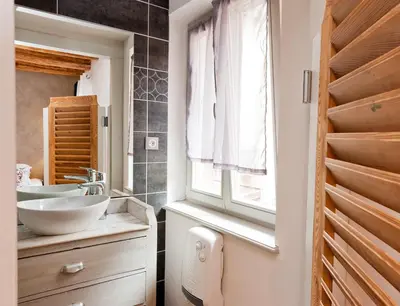 Salle de bains dans l'établissement Gite des Frères Mertian