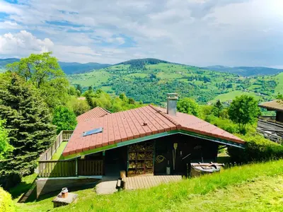 Paysage naturel près de le chalet