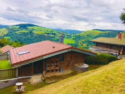 Paysage naturel près de le chalet