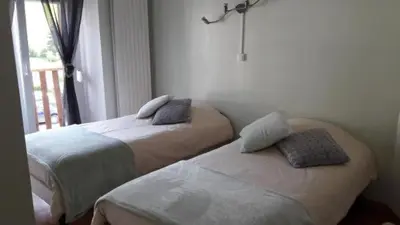 Un ou plusieurs lits dans un hébergement de l'établissement Chambre d'Hotes Le Saut de La Truite