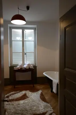 Un ou plusieurs lits dans un hébergement de l'établissement Les Appartements Saint Nicolas