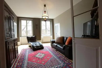 Télévision ou salle de divertissement dans l'établissement Les Appartements Saint Nicolas