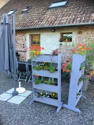 Jardin de l'établissement Gîte Spa Sauna Piscine CÔTÉ VERGER Merxheim Alsace