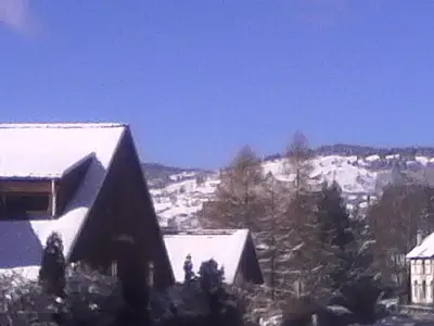 Vue générale sur la montagne ou vue sur la montagne depuis la maison de vacances
