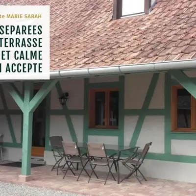 Gîte chez Marie-Sarah petite maison calme parking