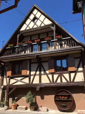 Balcon ou terrasse dans l'établissement Maison A Colombage De 1602