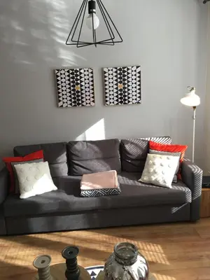 Coin salon dans l'établissement Appartement Colmar Petite Venise