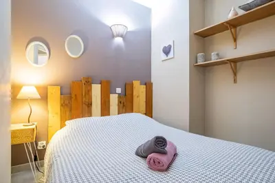 Un ou plusieurs lits dans un hébergement de l'établissement Gite Le Caveau Sélestat - 30min EuropaPark