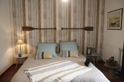 Un ou plusieurs lits dans un hébergement de l'établissement Chambres d'hôtes Souffle Nature