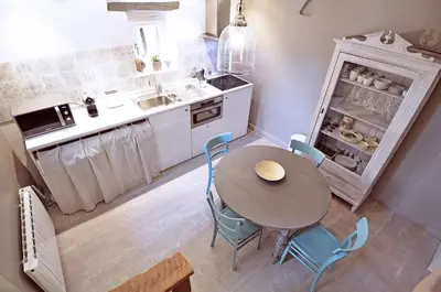 Cuisine ou kitchenette dans l'établissement Hissla Riquewihr