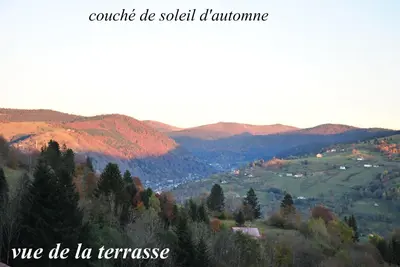Paysage naturel près de le chalet