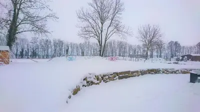 L'établissement Le Moulin d'Oscar & Spa - Mulhouse Nord en hiver