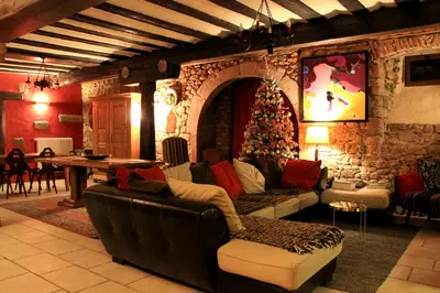 Coin salon dans l'établissement Laterale Residences Riquewihr