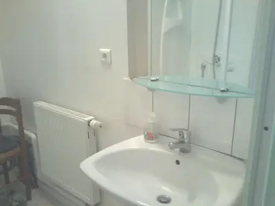 Salle de bains dans l'établissement Le Trèfle d'Or