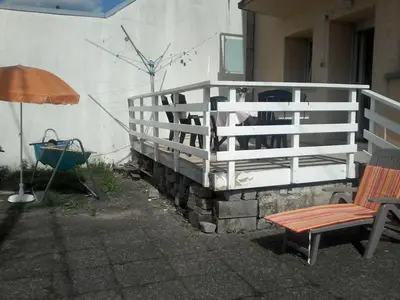 Balcon ou terrasse dans l'établissement Le Trèfle d'Or